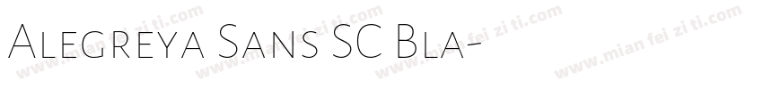 Alegreya Sans SC Bla字体转换